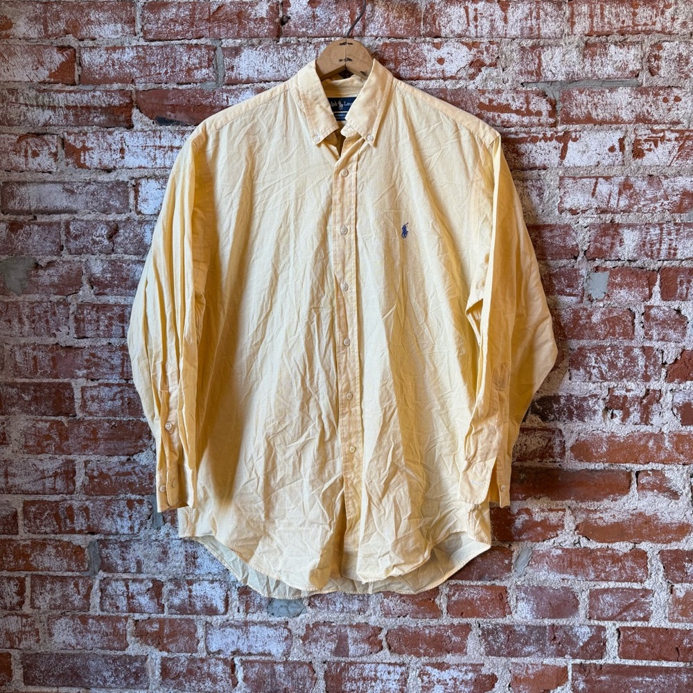Polo by Ralph Lauren Yellow striped Casual Button Down Shirt